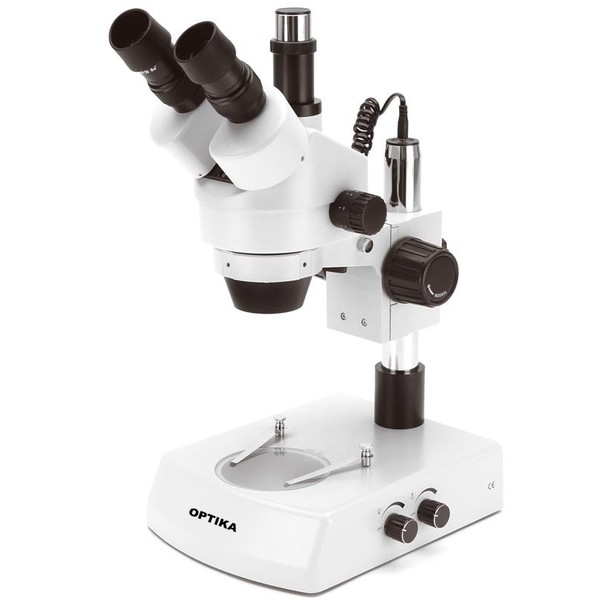 Optika Zoom-Stereomikroskop SZM-2, Zoom, trinokular, 7x-45x