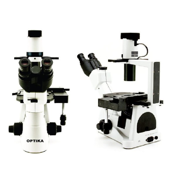 Optika Inverses Mikroskop XDS-3, trinokular, inversiv, Optik endlos korrigiert, X-Y-Tisch, X-LED