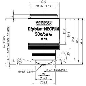 ZEISS Objektiv EC Epiplan-Neofluar 50x/0,8 Pol wd=0,57mm