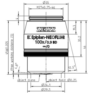 ZEISS Objektiv EC Epiplan-Neofluar 100x/0,9 HD wd=1,0mm