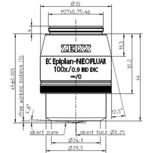 ZEISS Objektiv EC Epiplan-Neofluar 100x/0,9 HD DIC wd=1.0mm