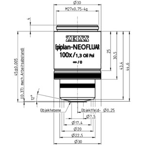 ZEISS Objektiv Epiplan-Neofluar 100x/1,3 Oil Pol wd=0,37mm