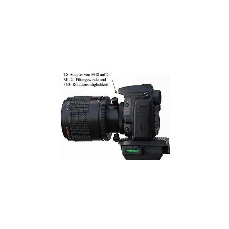 TS Optics Kamera-Adapter Rotationssystem T2 (innen/fernrohrseitig) auf das Canon EOS Bajonett (außen/kameraseitig)