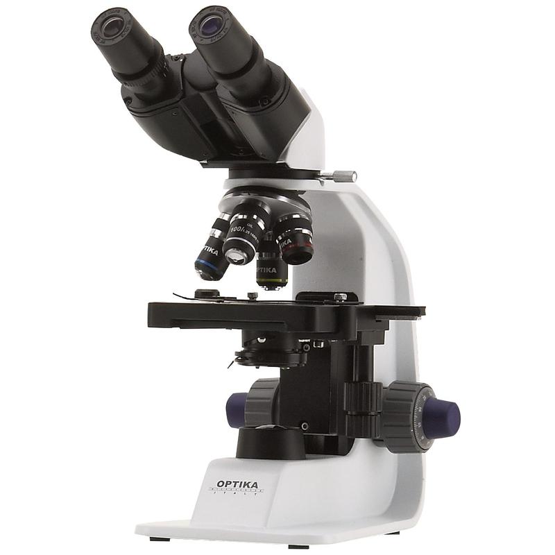 Optika Mikroskop B-159, bino, DIN, achro, Kreuztisch, 40x-1000x, LED 1W