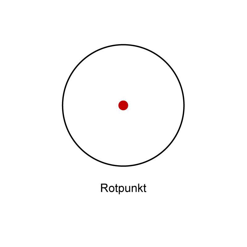 Tasco Zielfernrohr Propoint 1x25, 5 M.O.A. Red Dot Absehen, beleuchtet