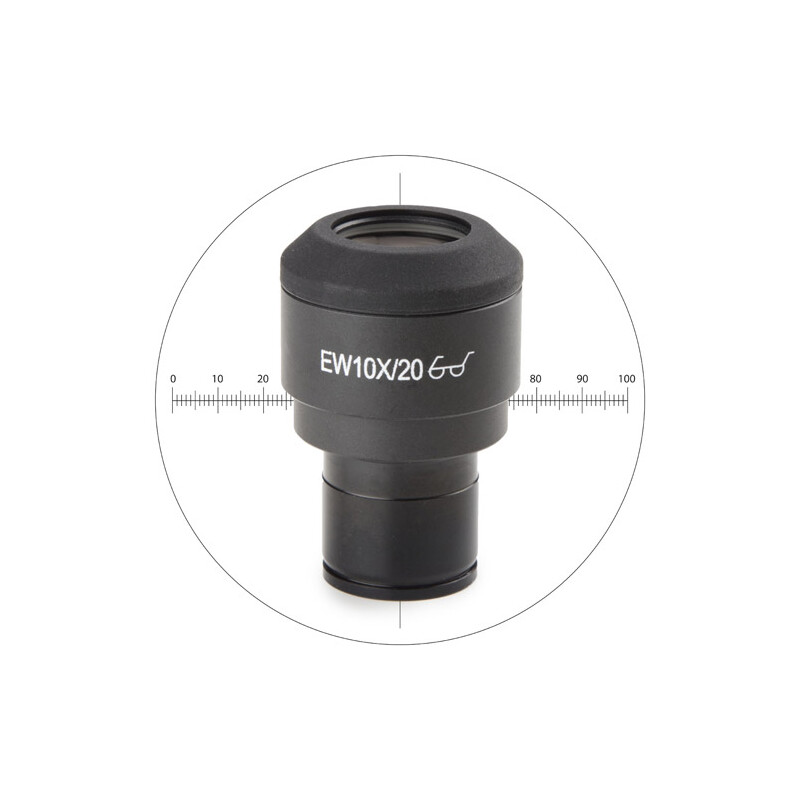 Euromex Messokular IS.6010-CM, WF10x/20 mm, 10/100 microm., crosshair, Ø 23.2 mm (iScope)