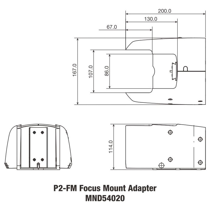 Nikon Kopfhalterung P2-FM Focusing Mount Adapter