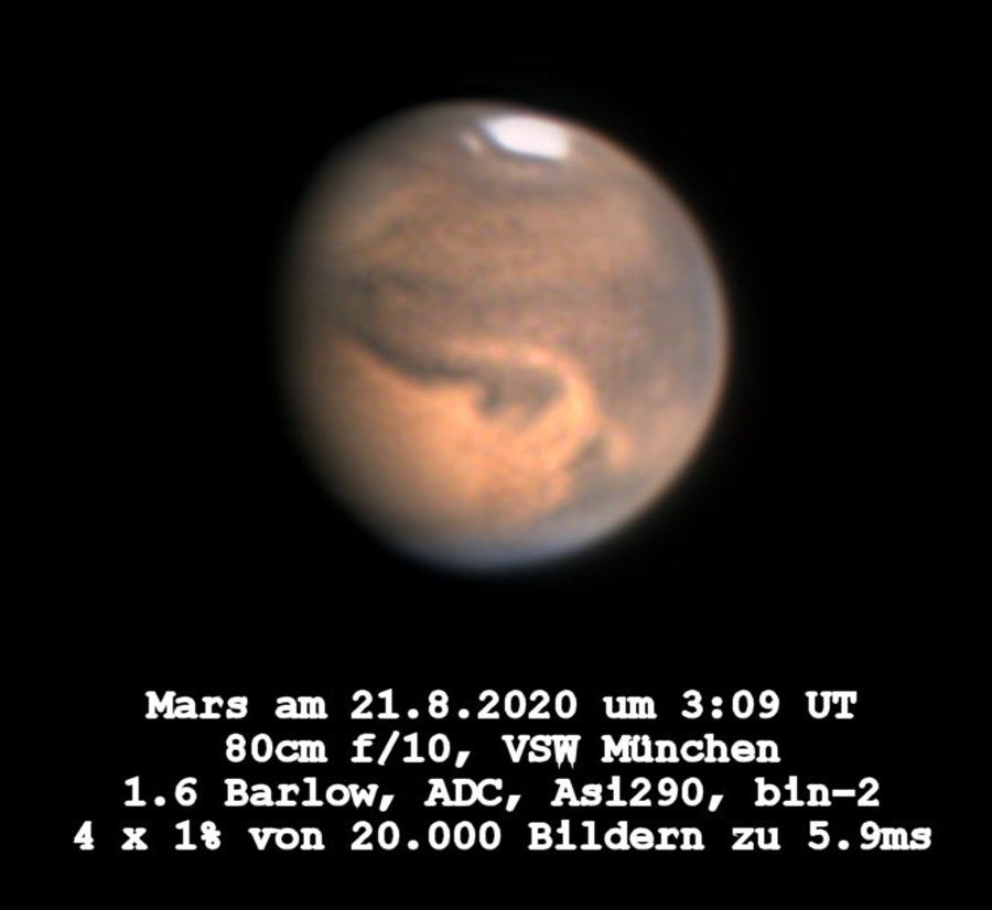 Ein Foto des roten Planeten von Bernd Gährken