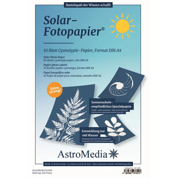 AstroMedia Bausatz Das Solar-Fotopapier DIN A4 10 Stück