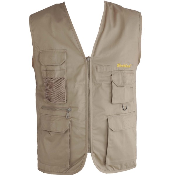 Berlebach Fotoweste, beige, Größe XL