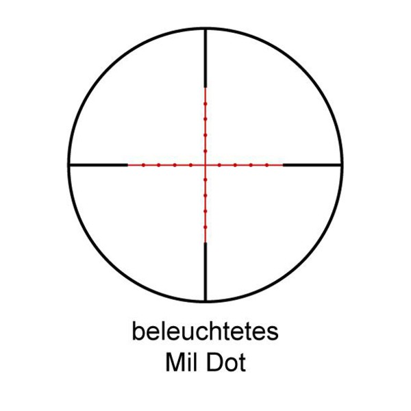 Tasco Zielfernrohr Target & Varmint 6-24x42, Mil Dot Absehen, beleuchtet