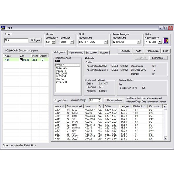 Oculum Verlag Software Eye & Telescope 3.0