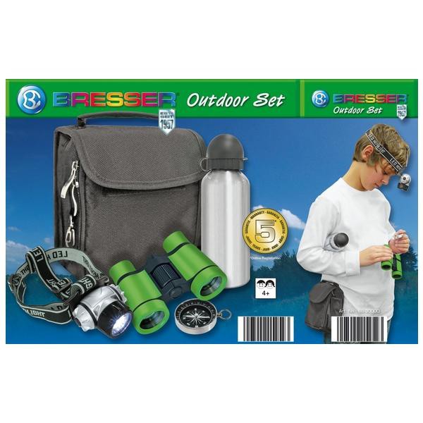 Bresser Junior Junior Outdoorset mit Fernglas und Trinkflasche