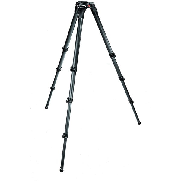 Manfrotto Carbon-Dreibeinstativ 536 MPRO mit 75/100 mm Halbschale