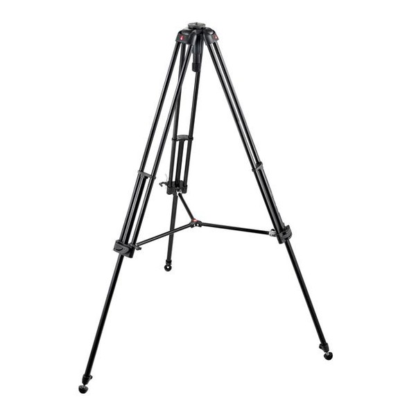 Manfrotto Aluminium-Dreibeinstativ Video-Pro-Stativ mit 60mm Halbschale und Doppelrohr 547B