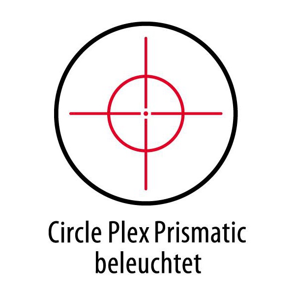 Leupold Zielfernrohr Prismatic 1x14, dunkelbraun, Circle Plex Absehen, beleuchtet