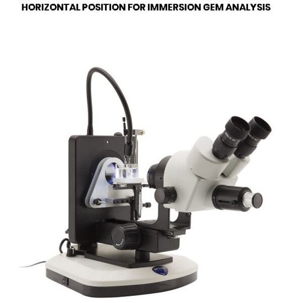 Optika Zoom-Stereomikroskop OPTIGEM-3, bino, fluo, 5,7-45x, wd 110