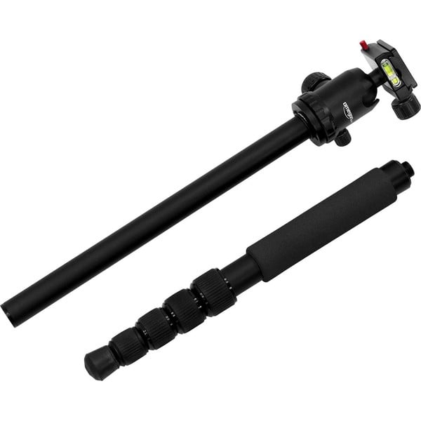 Omegon Pro Aluminium-Dreibeinstativ + 3-Wege-Neiger Pro Stativ-Panoramakopf PD80