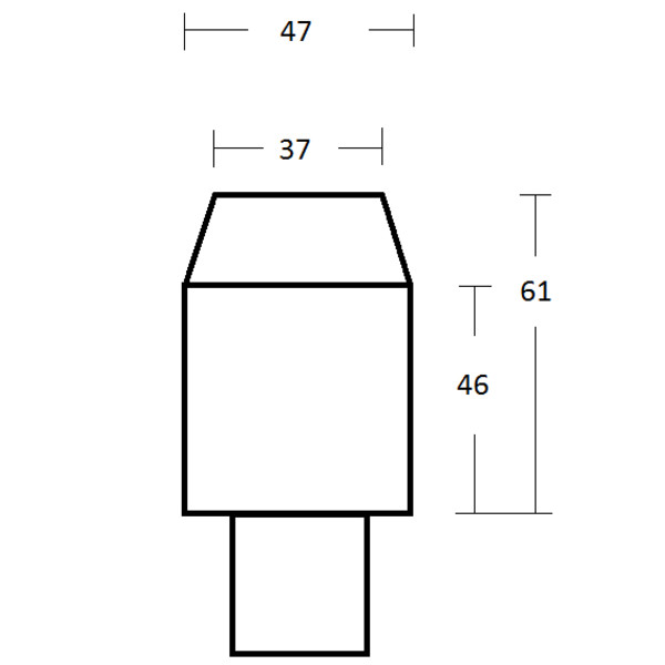 Omegon 2'' Projektionsadapter mit T2-Anschluss