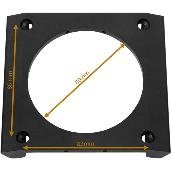 Omegon Adapter für 2'' Crayford Okularauszug auf Skywatcher Tubus