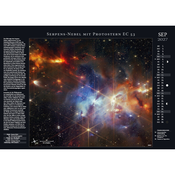 Astronomie-Verlag Weltraum-Kalender 2027