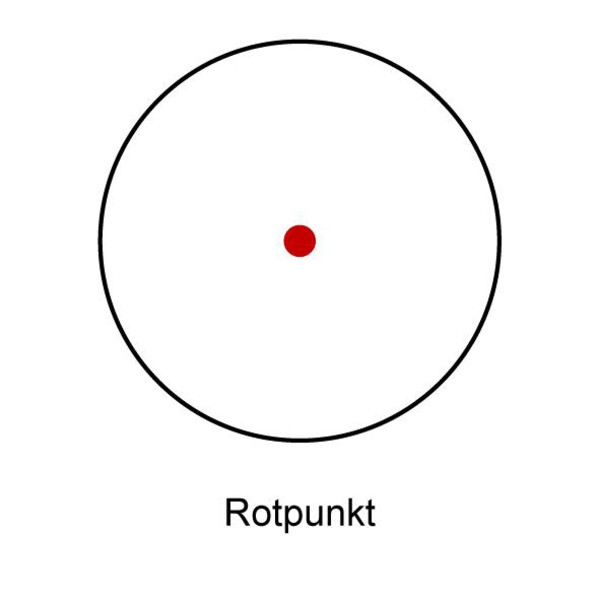 Tasco Zielfernrohr Propoint 1x25, 5 M.O.A. Red Dot Absehen, beleuchtet