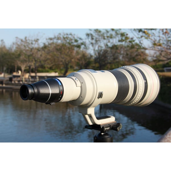 Lens2scope Okularansatz 7mm Wide, passend für Pentax K, schwarz, Geradeinsicht