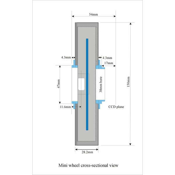 Starlight Xpress Mini USB Filterrad 5x 36mm, T2 - T2