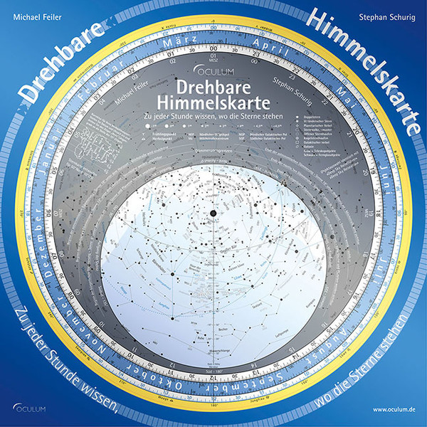 Oculum Verlag Sternkarte Drehbare Himmelskarte 29cm