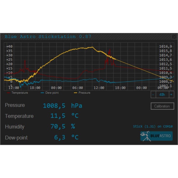 10 Micron USB-Wetterstation BlueAstro