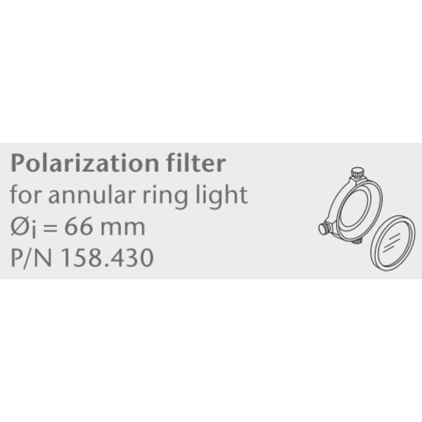 SCHOTT Polarisationsfilt.-Set f. Spaltringl. Stand. Ø=66mm