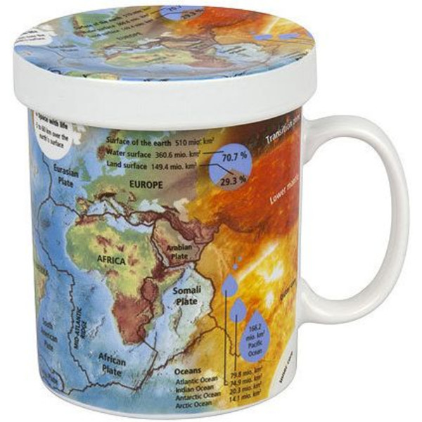 Könitz Tasse Mugs of Knowledge for Tea Drinkers Geography