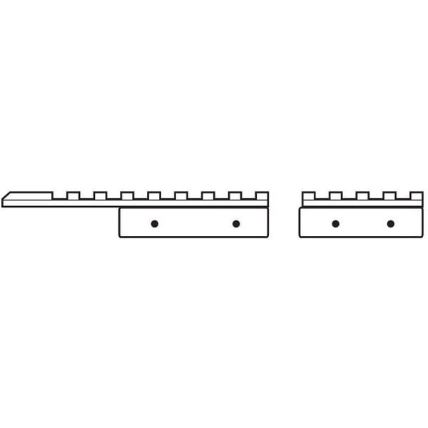 HAWKE Adapterschiene 11mm - Weaver 2teilig