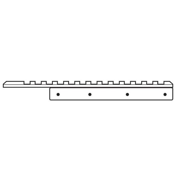 HAWKE Adapterschiene 11mm - Weaver 1teilig