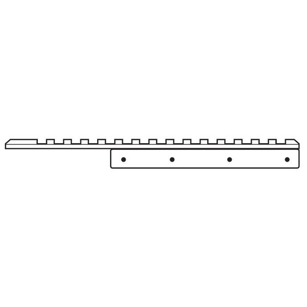 HAWKE Adapterschiene 11mm - Weaver 1teilig 172mm