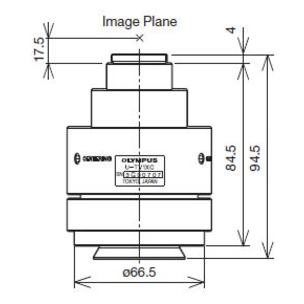 Evident Olympus Kamera-Adapter U-TV1XC, C-Mount