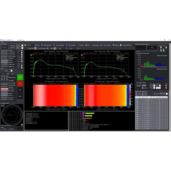 Radio2Space Radioteleskop Spider 300A Advanced mit wetterfester AZ-Montierung GoTo