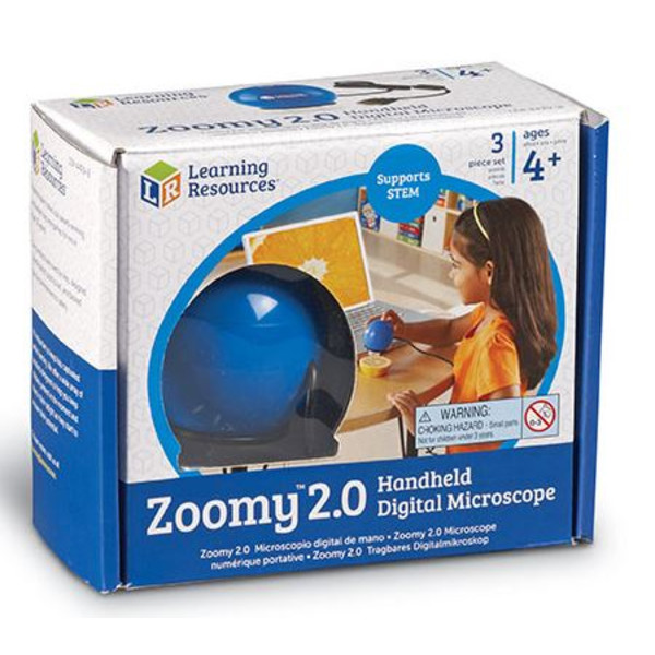 Learning Resources Zoomy 2.0 Digitales Handmikroskop (blau)