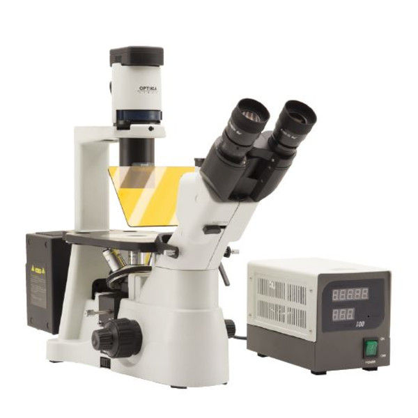 Optika Mikroskop IM-3FL4-SW, trino, invers, FL-HBO, B&G Filter, IOS LWD U-PLAN F, 100x-400x, CH