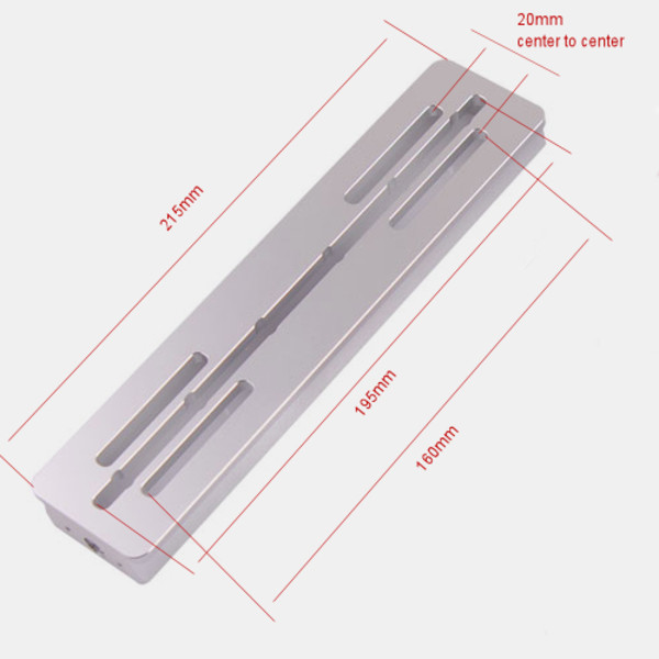 ASToptics Vixen-Style Prismenschiene 215mm mit 50mm Breite, rot