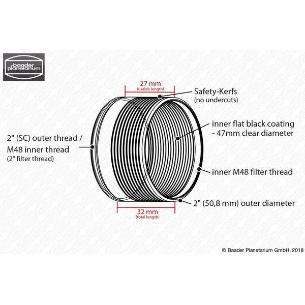 Baader 2" Safety-Kerf Steckhülse