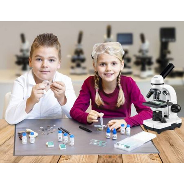 Bresser Junior Smartes Mikroskopie-Zubehörset mit QR-Codes
