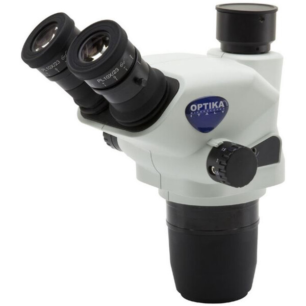 Optika Stereokopf SZO-T, trino, 6.7x-45x, w.d. 110 mm, Ø 23mm, click stop
