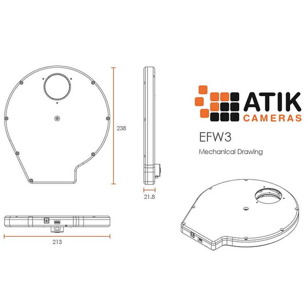 Atik Elektronisches Filterrad EFW3 7x 50,8mm