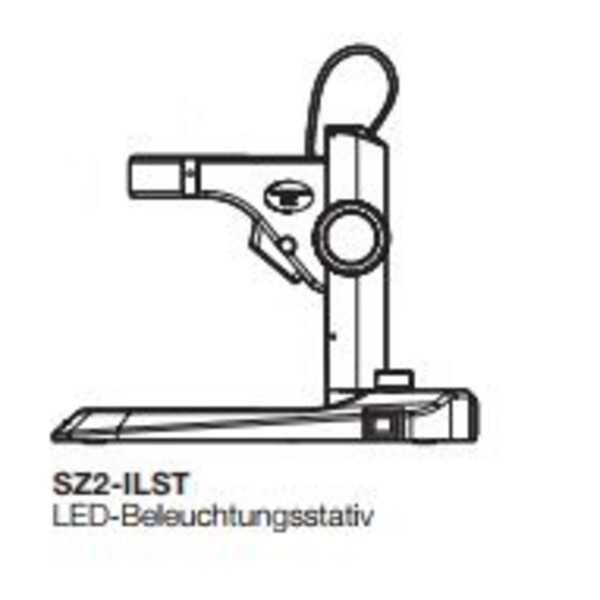 Evident Olympus Zahnstangen-Stativ SZ2-ILST-8, Durch-, Auflichtstativ, LED