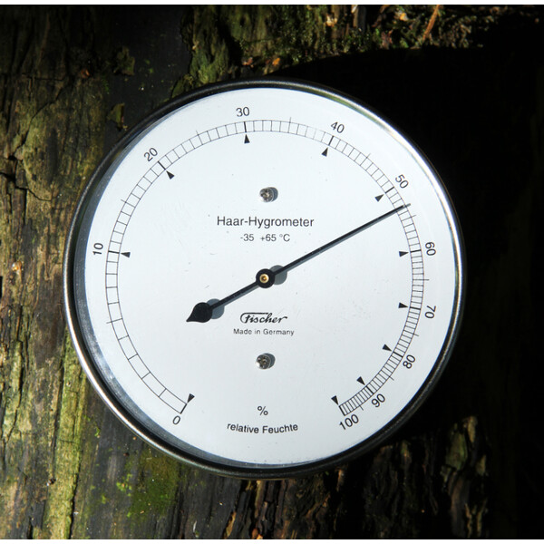 Fischer Wetterstation Haar-Hygrometer Edelstahl