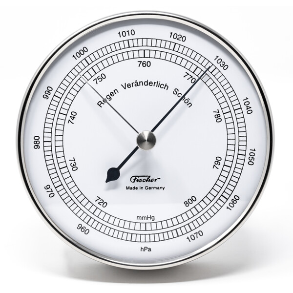 Fischer Wetterstation Barometer Edelstahl