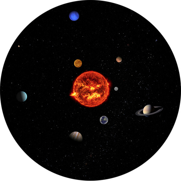 Redmark Dia für Bresser- und NG-Planetarium Sonnensystem