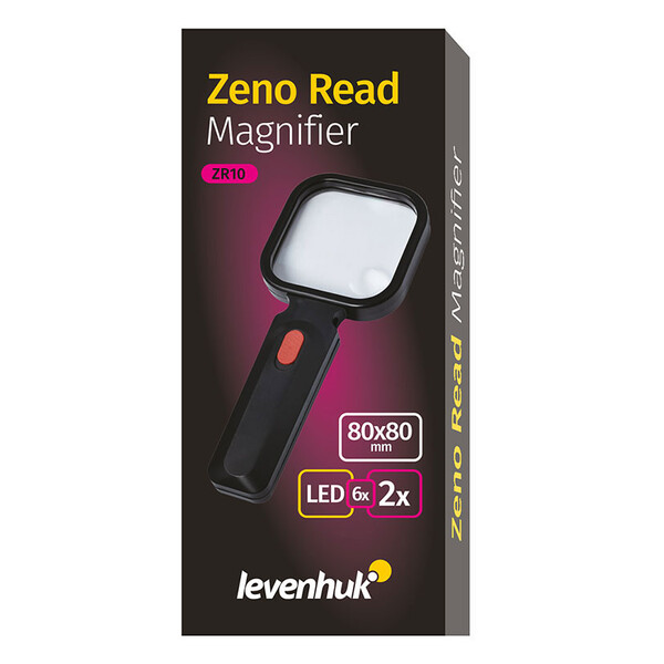 Levenhuk Lupe Zeno Read ZR10 White 80mm 2x / 6x