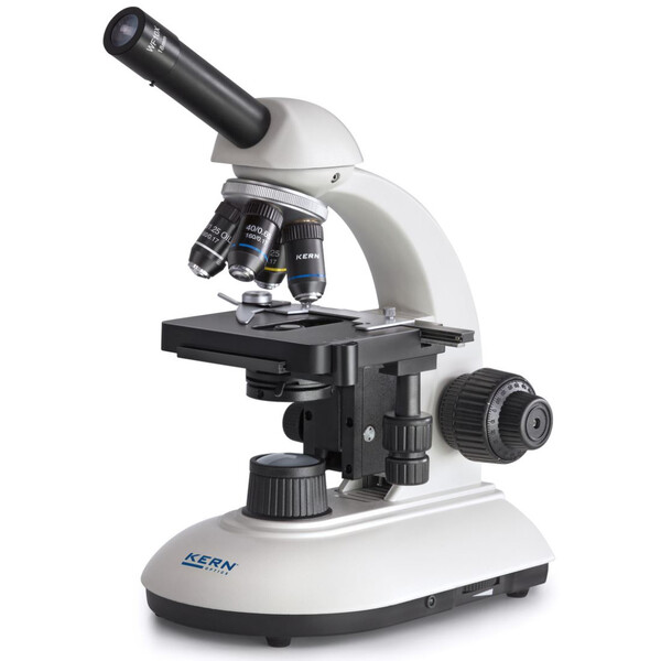 Kern Mikroskop Mono Achromat 4/10/40/100, WF10x18, 3W LED, OBE 111